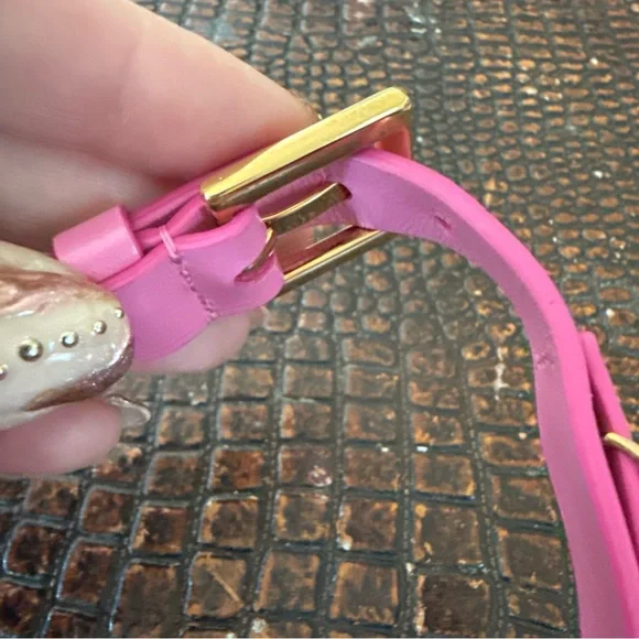 PINK Versace Greca leather choker - Picture 5 of 9